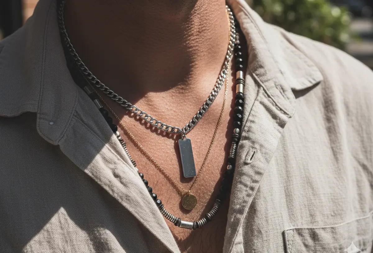 Collier homme tendance 2026 : les styles qui marquent l’année