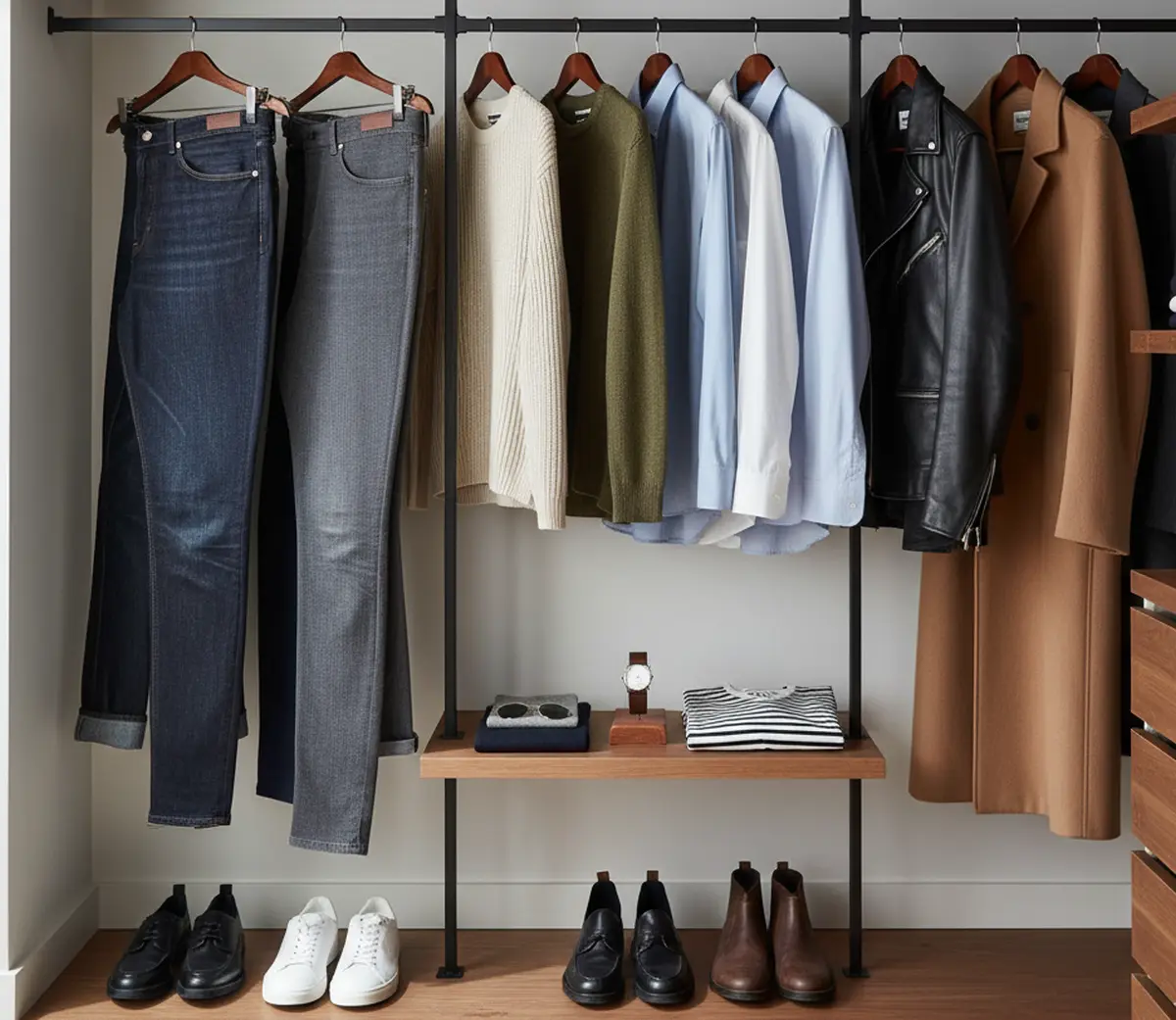 Garde-robe capsule homme : guide pratique pour un dressing minimaliste
